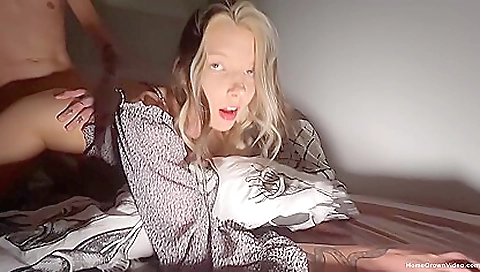 Sexy milf gets fucked in black lingerie