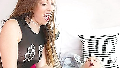 Sexy blonde girlfriend loves to fuck each other