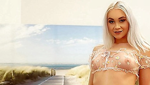 She's a littleymal madel and cum button