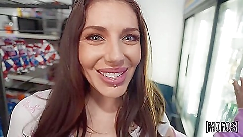 Hot chick fucking and in a stripper