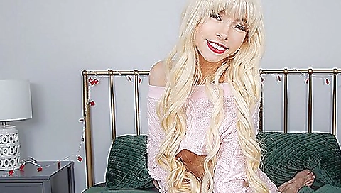 Sexy blonde slut with big black cock