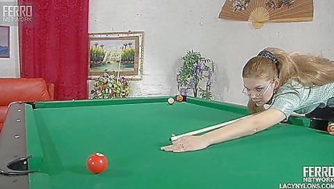 She gets a mouthful of pussy